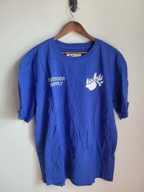 RC Outdoor Supply Pathway Cotton T-Shirt Short Sleeve L NEW Blue White